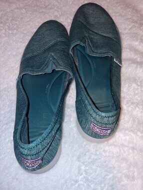 Skechers Bobs Teal Slip-On Casual Shoes for Women